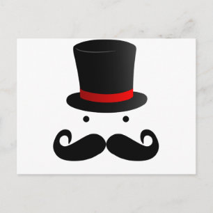 Carte Postale Design Moustache