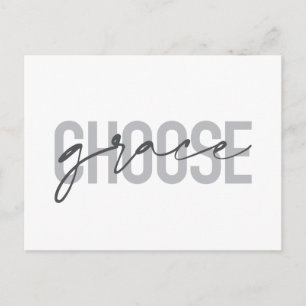 Carte Postale Design simple, moderne, urbain, cool Choisir Grace