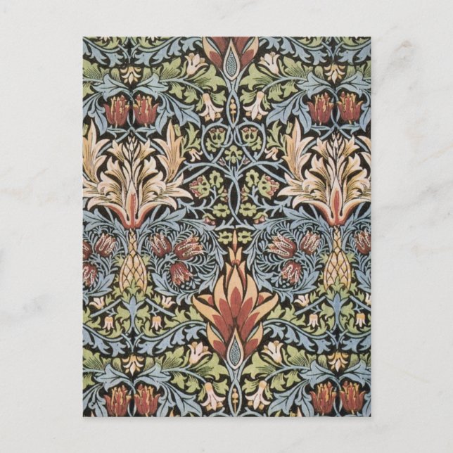 Carte Postale Design Snakeshead par William Morris (Devant)