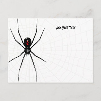 Carte Postale Design Widow noir