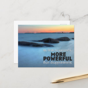 Carte Postale "Désir de réussir" Motivation Affirmation