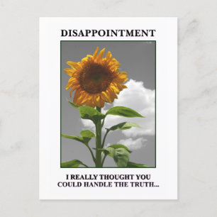 Carte Postale Désolé de vous décevoir mais vous me décevez