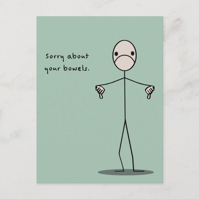 Carte Postale Désolé pour vos boeufs (Devant)