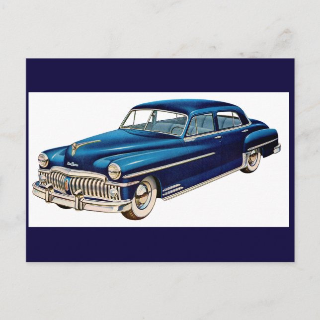 Carte Postale DeSoto bleu 1950 (Devant)