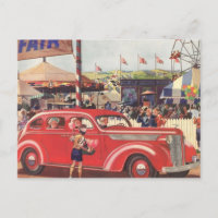 Carte postale Desoto des années 1940