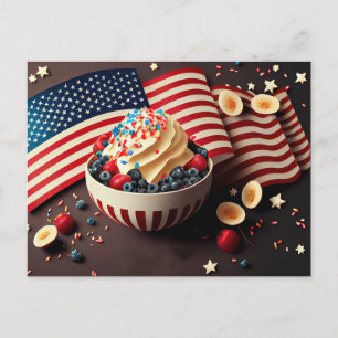 Carte Postale Dessert Patriotique