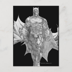 Carte Postale Dessin à pied Batman