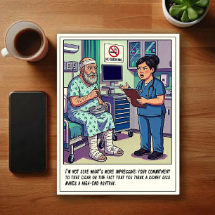 Carte Postale Dessin animé d'aventures de salle d'urgence