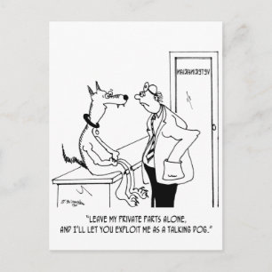 Carte Postale Dessin animé de chien 9479