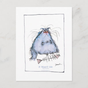 Carte Postale dessin animé de tony fernandes "Ce n'était pas moi