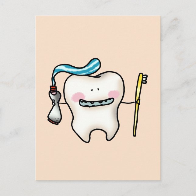 Carte Postale dessin animé drôle (Devant)