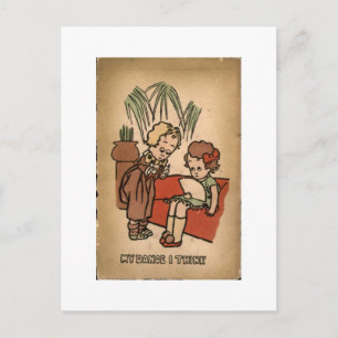 Carte Postale Dessin animé drôle de dentiste vintage C'est des o