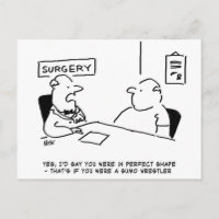 Dessin animé : médecin et patient en surpoids obés