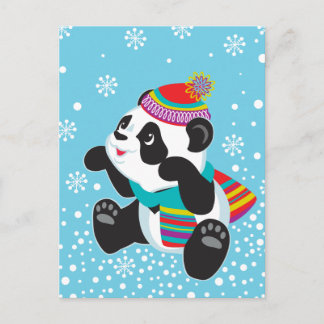 Carte Postale dessin animé panda