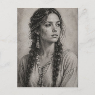 Carte Postale Dessin au crayon