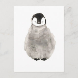 Carte Postale Dessin bébé pingouin