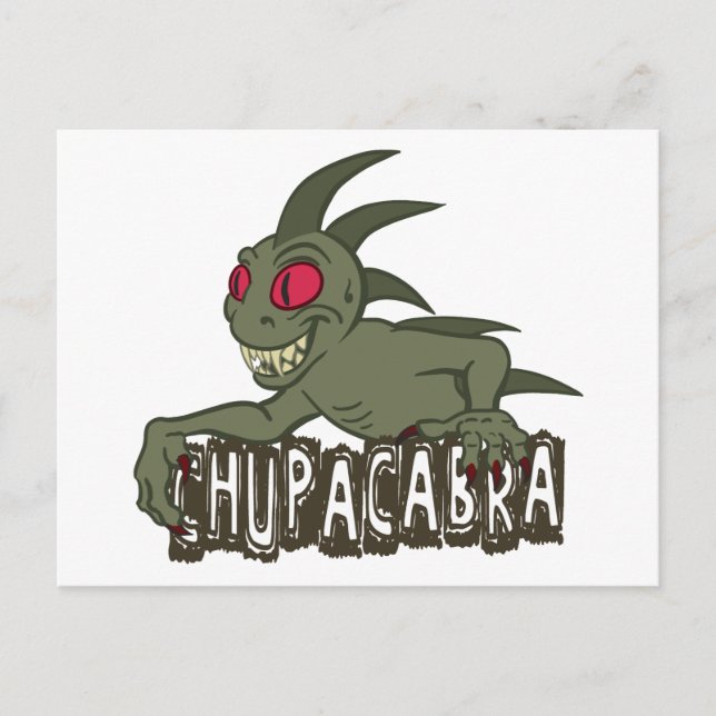Carte Postale Dessin Chupacabra (Devant)