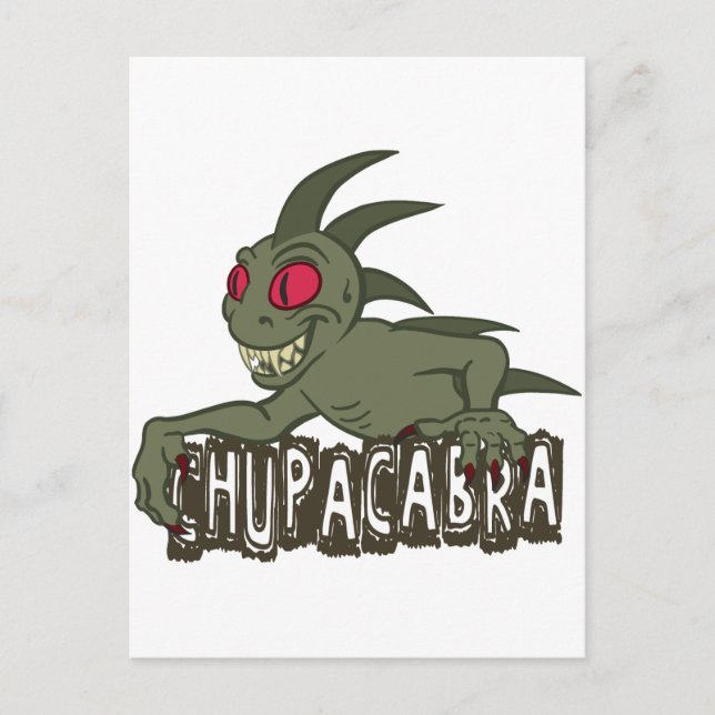 Carte Postale Dessin Chupacabra (Devant)