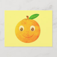 Dessin de cartoon vintage d'orange mignon