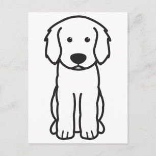 Carte Postale Dessin de chien de Labradoodle