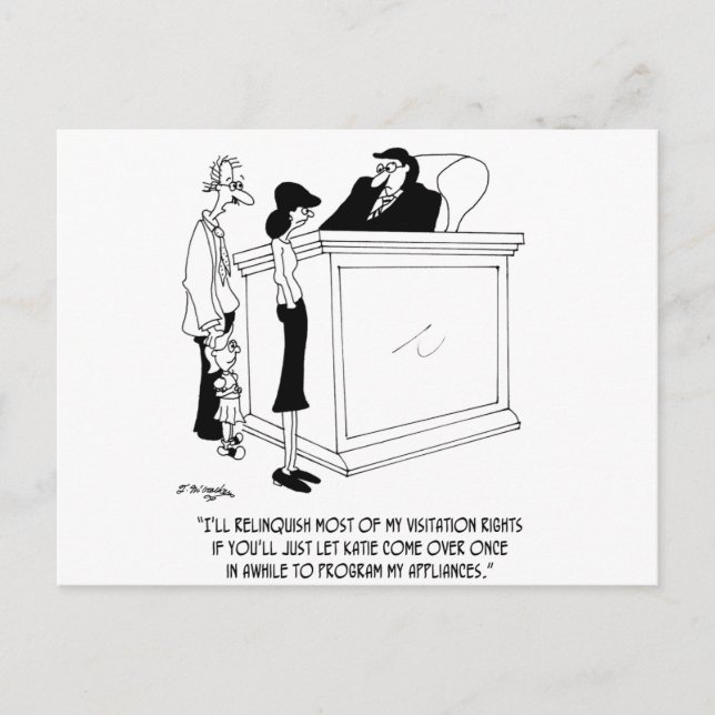 Carte Postale Dessin de divorce 6485 (Devant)