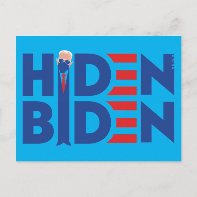 Carte Postale Dessin de Hiden Biden (Devant)