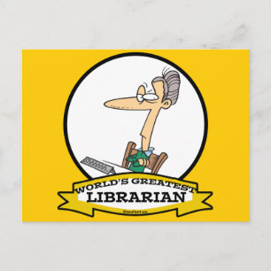 CARTE POSTALE DESSIN DE LA PLUS GRANDE BIBLIOTHÈQUE II