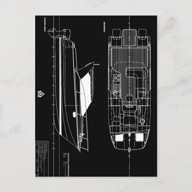 Carte Postale Dessin de ligne d'arrangement général ArrowCat 30 (Devant)