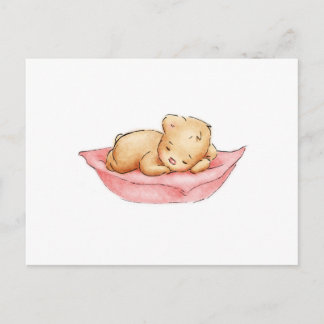 Carte Postale Dessin de l'ours dormant