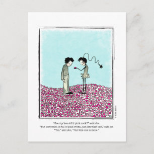 Carte Postale Dessin de PINK ROCKS par Ellen Elliott