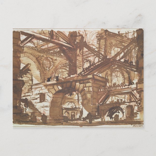 Carte Postale Dessin de prison imaginaire (Devant)