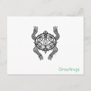 Carte Postale Dessin de tortue