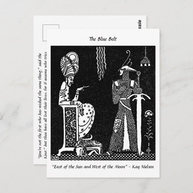 Carte Postale Dessin de Wicked King et Brave Knight (Devant / Derrière)