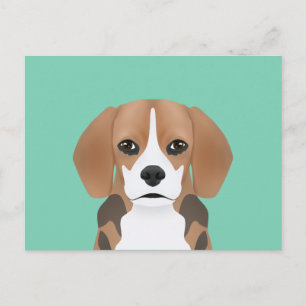 Carte Postale Dessin du beagle