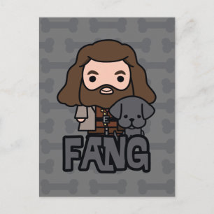 Carte Postale Dessin Hagrid et Fang Character Art