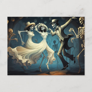 Carte Postale Dessin Halloween Swing Dance