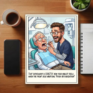 Carte Postale Dessin humoristique de cabinet dentaire