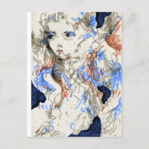 Carte Postale Dessin Seraph Enk Pen