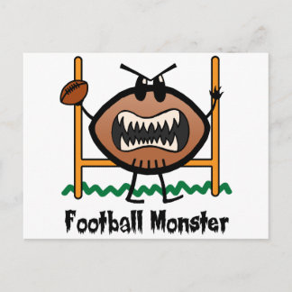 Carte Postale Dessin Sport Clip Art Angry Mad Football Monster
