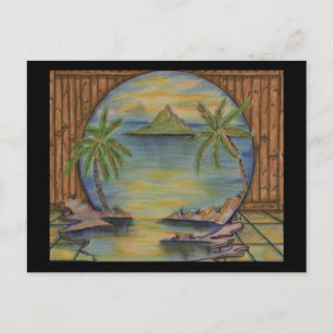 Carte Postale "Dessins de crayon coloré