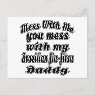 Carte Postale Dessins du Jiu-Jitsu cool