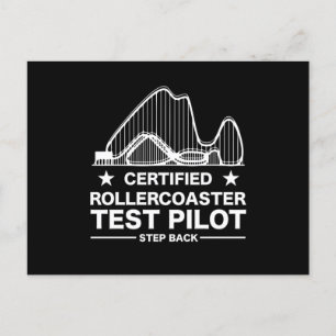 Carte Postale Dessous de verre à rouleaux Certifié Pilotes passi