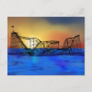 Carte Postale Dessous de verre à rouleaux Seaside Heights