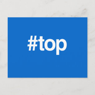 CARTE POSTALE DESSUS DE HASHTAG