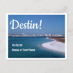 Carte Postale Destin Florida Enregistrer la date Mariage ou évén
