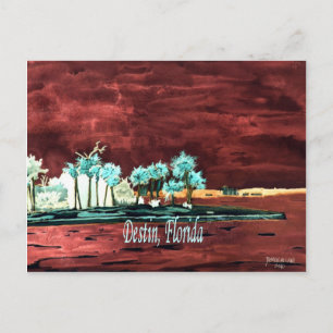 Carte Postale Destin Floride abstraite plage FL cadeaux d'art im