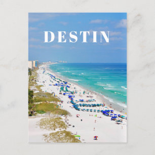 Carte Postale Destin Floride scène de plage