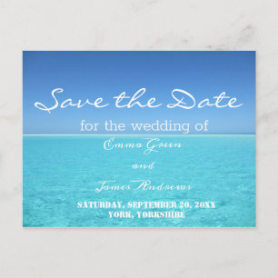 Carte Postale Destination Tropical Beach Enregistrer la date