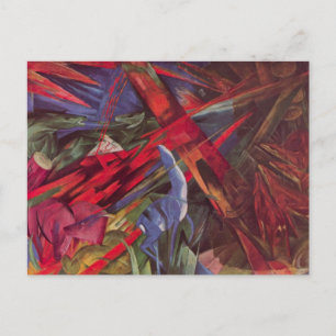 Carte Postale Destinées animales par Franz Marc, Art cubiste vin