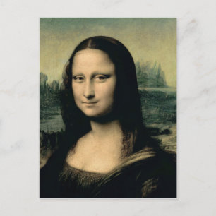 Carte Postale Détail de la Mona Lisa, c.1503-6